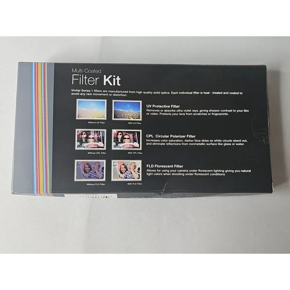 Vivitar 67mm Multi Coated 3 Piece Filter Kit UV CPL FLD VIV-FK3 + Filter Wallet